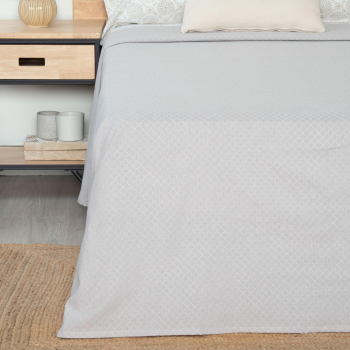 Colcha Portuguesa Decorativa Cama 90/105 cm LUMA HOME Gris