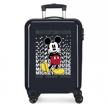 Trolley ABS Cuatro Ruedas Dobles Disney Mickey & Minnie Luggage Mickey Pixel  55 cm