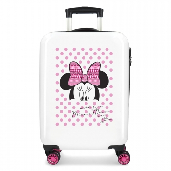 Trolley ABS Cuatro Ruedas Dobles Disney Minnie Luggage Sing Minnie 55 cm