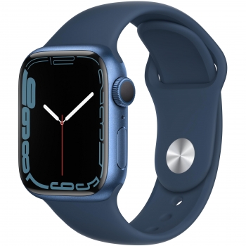 Apple Watch Series 7 GPS + Cellular 45mm de Aluminio Azul y Correa Deportiva Azul