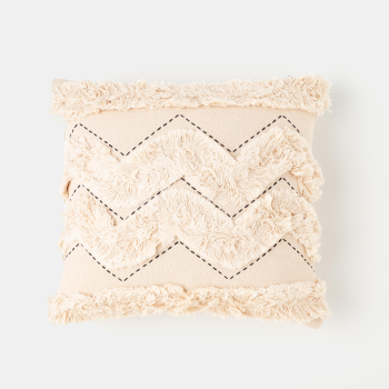Cojín Decorativo de Algodón 40x40 cm TEX HOME Blanco