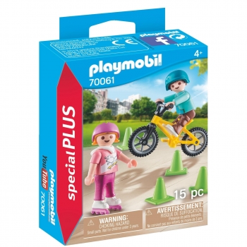 PLAYMOBIL Special Plus - Niños con Bici y Patines