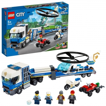 LEGO City - Policía: Camión de Transporte del Helicóptero a partir de 5 años - 60244 