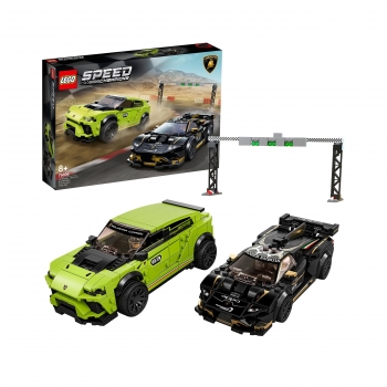 LEGO Speed Champions - Lamborghini Urus ST-X & Lamborghini Huracan Super Trofeo Evo a partir de 8 años - 76899