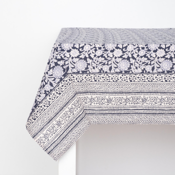 Mantel de Algodón Estampado 140x140 cm TEX HOME Delhi Azul