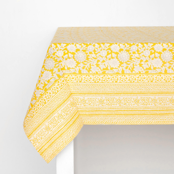 Mantel de Algodón Estampado 140x250 cm TEX HOME Delhi Amarillo