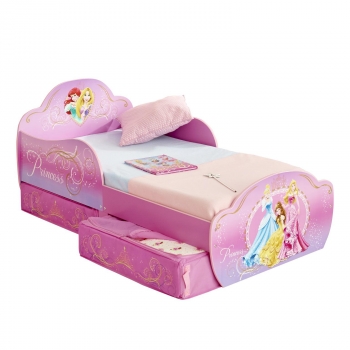 Cama Infantil  de Madera Princesas DISNEY 77x143x63 cm - Multicolor