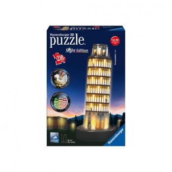 Ravensburger- Puzzle Torre Pisa Night Editio