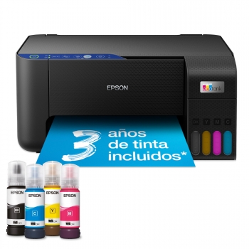 Impresora Epson Ecotank ET-2811, Micro Piezo, Wifi, Color, 15ppm, Hasta 3 años de tinta incluida