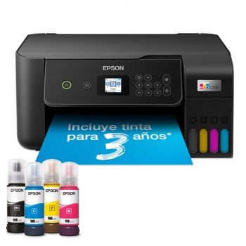 Impresora Epson Ecotank ET-2820, Micro piezo, Wifi, Color, 15ppm, Hasta 3 años de tinta incluida