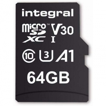 Tarjeta de Memoria Integral Class 10 64GB con Adaptador