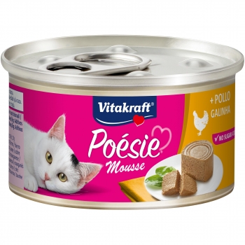 Comida húmeda para mousse de pollo para gato adulto Vitakraft Poésie 85 g