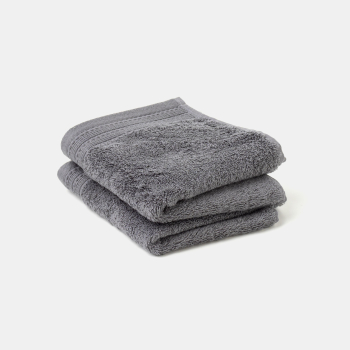 Pack 2 Toallas de Tocador de Algodón 50x30 cm TEX HOME Tex Responsable Bio Gris