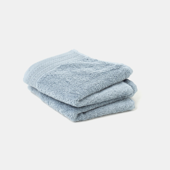 Pack 2 Toallas de Tocador de Algodón 30x50 cm TEX HOME Tex Responsable Bio Azul