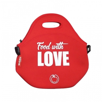 Bolsa de Alimentación de Neopreno BERGNER Food with Love 30x30x17 cm - Rojo