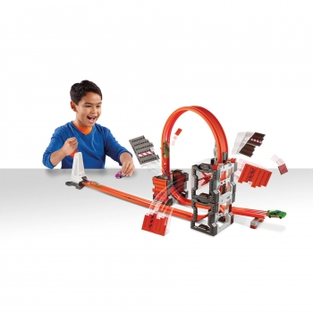 Mattel - Track Builder con Pista Kit De Demolición