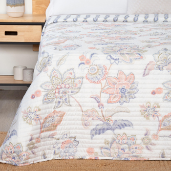 Colcha Bouti Reversible Cama 135 cm TUOMI HOMEWEAR Blanco