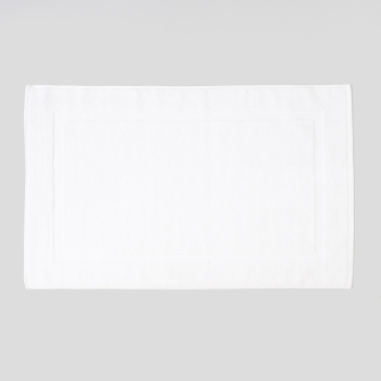 Alfombra de Baño de Algodón 80x50 cm TEX HOME Tex Responsable Bio Blanco