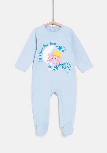 Pijama pelele manga larga para Bebé PEPPA PIG 