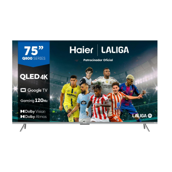 TV QLED 75'' 1(91 cm) Haier H75Q800UX, 4K UHD, Dolby Vision, Smart TV, HDR10, Dolby Atmos