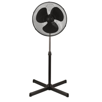 Ventilador de Pie Carrefour Home HSF55B-25, 55 W, 3 Velocidades, 3 Aspas
