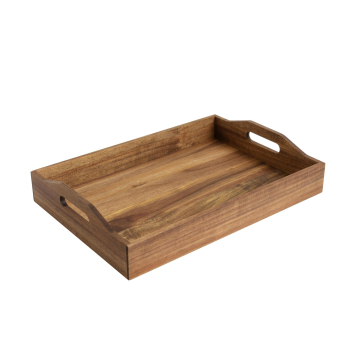 Bandeja de Acacia con Asas 43x29,8x7,8 cm CARREFOUR HOME