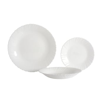 Vajilla Opal 12 piezas IDEALCASA Asti - Blanco