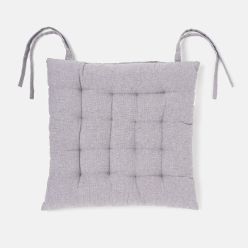 Cojín de Silla de Algodón 38x38 cm TEX HOME Gris