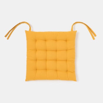 Cojín de Silla de Algodón 38x38 cm TEX HOME Mostaza