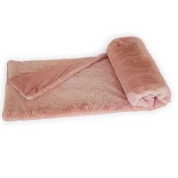 Plaid Suave Reversible Coralina ALO HOME 130x170 cm Rosa