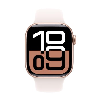 Apple Watch Series 10 GPS 42mm Caja Oro Rosa con Correa Deportiva Rosa Rubor