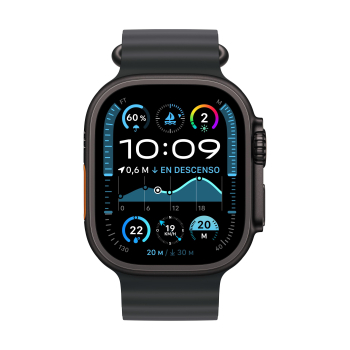 Apple Watch Ultra 2 GPS 49mm Caja de Titanio Negro con Correa Ocean Negro