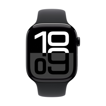 Apple Watch Series 10 GPS 46mm Caja Negro Azabache con Correa Deportiva Negra