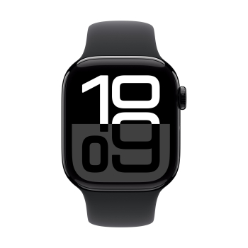 Apple Watch Series 10 GPS 42mm Caja Negro Azabache con Correa Deportiva Negra