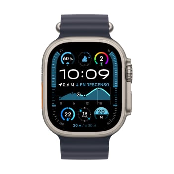 Apple Watch Ultra 2 GPS 49mm Caja de Titanio Natural con Correa Ocean Azul Marino