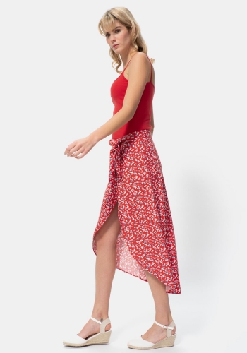 Falda midi sostenible para Mujer TEX