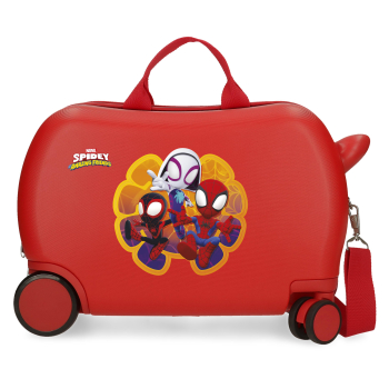 Maleta de Cabina Trolley Rígida 45x31x20 cm, 4 ruedas, Spidey and Friends