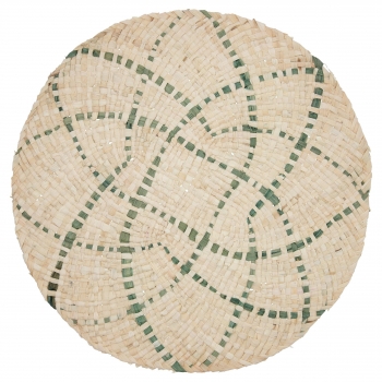 Mantel Individual de Fibra Natural QUID Crossing 38 cm - Verde