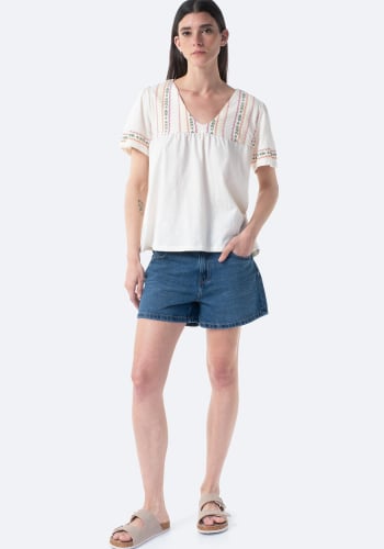 Ofertas Bermudas y Shorts Mujer Tex azul Mejor Precio Online