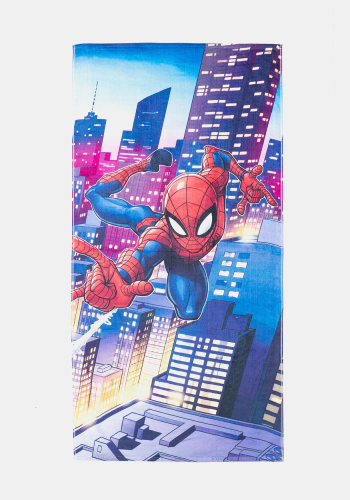 Toalla de Playa de Algodón 75x150 cm MARVEL Spiderman Azul 