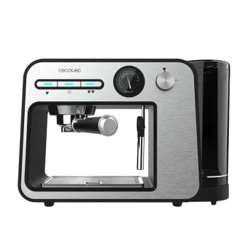 Cafetera Expresso Manual Cecotec Power Espresso, 1450W, 20 Bares, 1 L - Gris