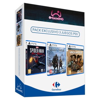 Pack Marvel's Spider-Man Miles Morales, God of War Ragnarok y Uncharted Colección Legado de los Ladrones para PS5
