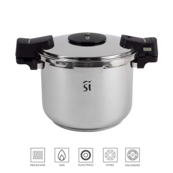 Olla a Presión San Ignacio Moods, 6L, Acero Inoxidable, Apta Inducción