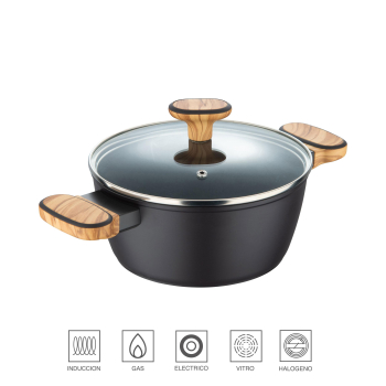 Cacerola con Tapa Inducción de Aluminio Forjado 2,2l SAN IGNACIO Olivar