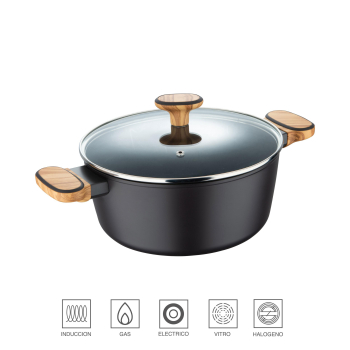 Cacerola con Tapa Inducción de Aluminio Forjado 3,7l SAN IGNACIO Olivar 