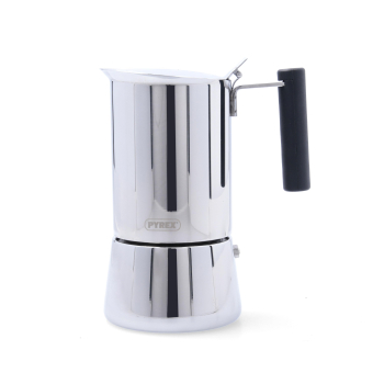 Cafetera PYREX Milenia, de Acero Inoxidable, Apto Inducción, 6 Tazas