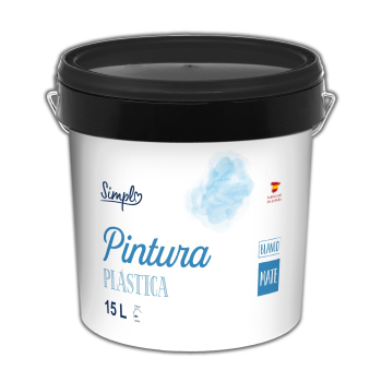Pintura Plástica Interior Mate Blanco Simpl 15 l