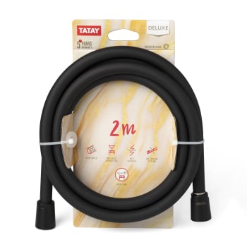 Flexo Ducha de Plástico 2 m TATAY - Negro