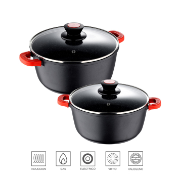 Set 2 Cacerolas de Aluminio 3 y 6.5 l BERGNER 