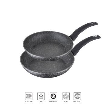 Set 2 Sartenes BERGNER Orion Antiadherente, de Aluminio Forjado, Apto Inducción, 20-24 cm